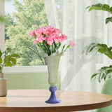Maxbell Vase Decoration Gift Statue Retro Flower Pot for Indoor Tabletop Living Room Yellow