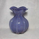Maxbell Glass Flower Vase Ornament Decorative Art Vase for Desk Dining Room Entrance Purple