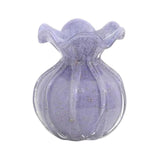 Maxbell Glass Flower Vase Ornament Decorative Art Vase for Desk Dining Room Entrance Purple