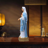 Maxbell Holy Mary Figurine Crafts Desktop Sculpture for Mantelpiece Study Room Shelf