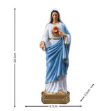 Maxbell Holy Mary Figurine Crafts Desktop Sculpture for Mantelpiece Study Room Shelf