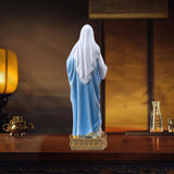 Maxbell Holy Mary Figurine Crafts Desktop Sculpture for Mantelpiece Study Room Shelf
