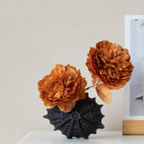 Maxbell Ceramic Vase Nordic Boho Aesthetic Home Decor for Mantel Mantle Dining Table S black