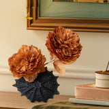 Maxbell Ceramic Vase Nordic Boho Aesthetic Home Decor for Mantel Mantle Dining Table S black