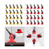 Maxbell 20Pcs Tile Leveling System Floor Wall Construction Tools for Floors Building yellow
