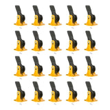Maxbell 20Pcs Tile Leveling System Floor Wall Construction Tools for Floors Building yellow