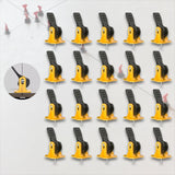 Maxbell 20Pcs Tile Leveling System Floor Wall Construction Tools for Floors Building yellow