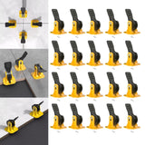 Maxbell 20Pcs Tile Leveling System Floor Wall Construction Tools for Floors Building yellow