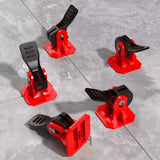 Maxbell 20Pcs Tile Leveling System Floor Wall Construction Tools for Floors Building red