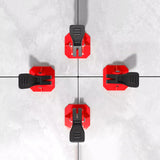 Maxbell 20Pcs Tile Leveling System Floor Wall Construction Tools for Floors Building red