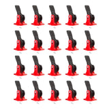 Maxbell 20Pcs Tile Leveling System Floor Wall Construction Tools for Floors Building red