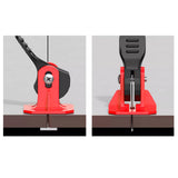 Maxbell 20Pcs Tile Leveling System Floor Wall Construction Tools for Floors Building red