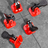 Maxbell 20Pcs Tile Leveling System Floor Wall Construction Tools for Floors Building red