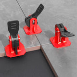 Maxbell 20Pcs Tile Leveling System Floor Wall Construction Tools for Floors Building red