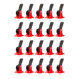 Maxbell 20Pcs Tile Leveling System Floor Wall Construction Tools for Floors Building red