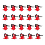 Maxbell 20Pcs Tile Leveling System Floor Wall Construction Tools for Floors Building red