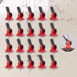 Maxbell 20Pcs Tile Leveling System Floor Wall Construction Tools for Floors Building red