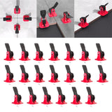 Maxbell 20Pcs Tile Leveling System Floor Wall Construction Tools for Floors Building red