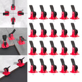 Maxbell 20Pcs Tile Leveling System Floor Wall Construction Tools for Floors Building red