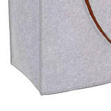 Maxbell Staircase Tidy Basket Bin L Shaped Felt Fabric for Laundry Toys 44.5x24x43cm Light Gray