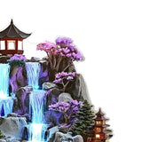 Maxbell 2D Tabletop Water Fountain Decor Acrylic Desktop Plaque for Living Room Desk