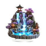 Maxbell 2D Tabletop Water Fountain Decor Acrylic Desktop Plaque for Living Room Desk
