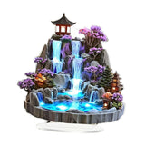 Maxbell 2D Tabletop Water Fountain Decor Acrylic Desktop Plaque for Living Room Desk