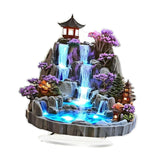 Maxbell 2D Tabletop Water Fountain Decor Acrylic Desktop Plaque for Living Room Desk