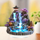 Maxbell 2D Tabletop Water Fountain Decor Acrylic Desktop Plaque for Living Room Desk