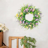 Maxbell Front Door Decor Artificial Flower Wreath for Porch Farmhouse Indoor Outdoor