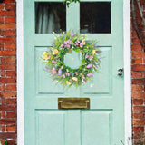 Maxbell Front Door Decor Artificial Flower Wreath for Porch Farmhouse Indoor Outdoor