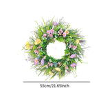 Maxbell Front Door Decor Artificial Flower Wreath for Porch Farmhouse Indoor Outdoor