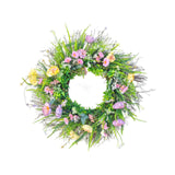 Maxbell Front Door Decor Artificial Flower Wreath for Porch Farmhouse Indoor Outdoor