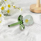 Maxbell Mini Glass Flower Small Home Decoration Ornament Gifts for Summer Table Home Green