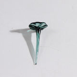 Maxbell Mini Glass Flower Ornament Artificial Flower for Spring Indoor Office Green Lotus Leaf