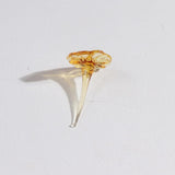 Maxbell Mini Glass Flower Ornament Artificial Flower for Spring Indoor Office Green Lotus Leaf