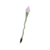 Maxbell Mini Glass Flower Ornament Artificial Flower for Spring Indoor Office Pink Bud