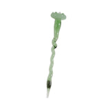 Maxbell Mini Glass Flower Ornament Artificial Flower for Spring Indoor Office Green Lotus