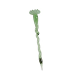 Maxbell Mini Glass Flower Ornament Artificial Flower for Spring Indoor Office Green Lotus