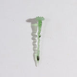 Maxbell Mini Glass Flower Ornament Artificial Flower for Spring Indoor Office Green Lotus