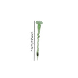 Maxbell Mini Glass Flower Ornament Artificial Flower for Spring Indoor Office Green Lotus