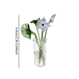 Maxbell Glass Flowers Figurine with Vase Bouquet Gift for Girlfriend Mom Anniversary Lotus