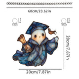 Maxbell Halloween Ghost Door Hanging Sign 2D Front Door Hanger for Window Desk Porch SCG4722