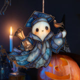 Maxbell Halloween Ghost Door Hanging Sign 2D Front Door Hanger for Window Desk Porch SCG4722