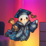 Maxbell Halloween Ghost Door Hanging Sign 2D Front Door Hanger for Window Desk Porch SCG4722