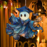 Maxbell Halloween Ghost Door Hanging Sign 2D Front Door Hanger for Window Desk Porch SCG4723