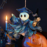 Maxbell Halloween Ghost Door Hanging Sign 2D Front Door Hanger for Window Desk Porch SCG4723