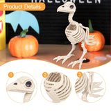 Maxbell Halloween Props Horror Statue Realistic Bird Skeleton for Party Yard Outdoor