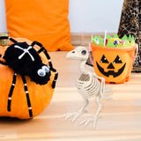 Maxbell Halloween Props Horror Statue Realistic Bird Skeleton for Party Yard Outdoor