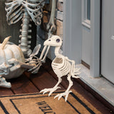Maxbell Halloween Props Horror Statue Realistic Bird Skeleton for Party Yard Outdoor